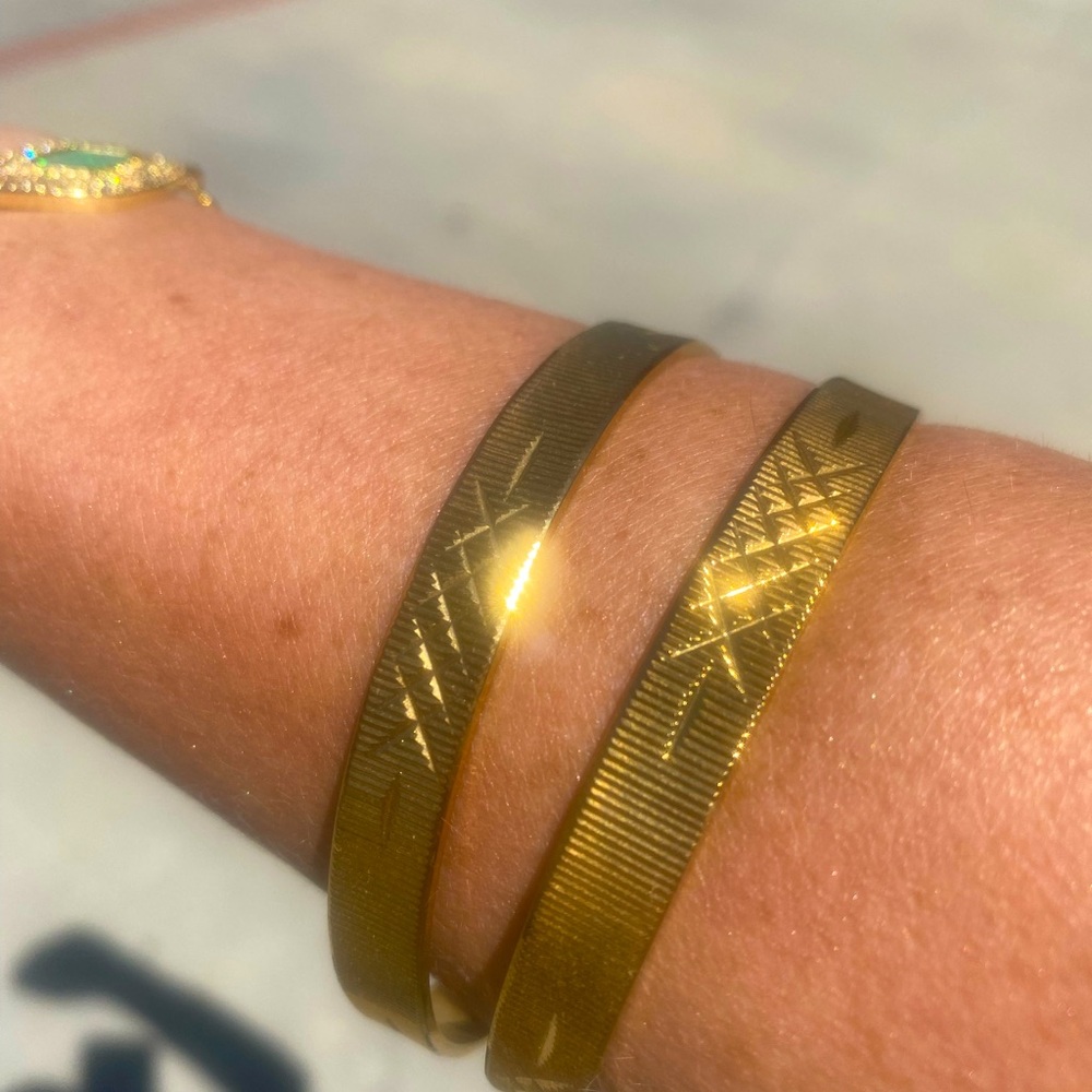 Beautiful pair of Bracha bangles - brand new and never worn!